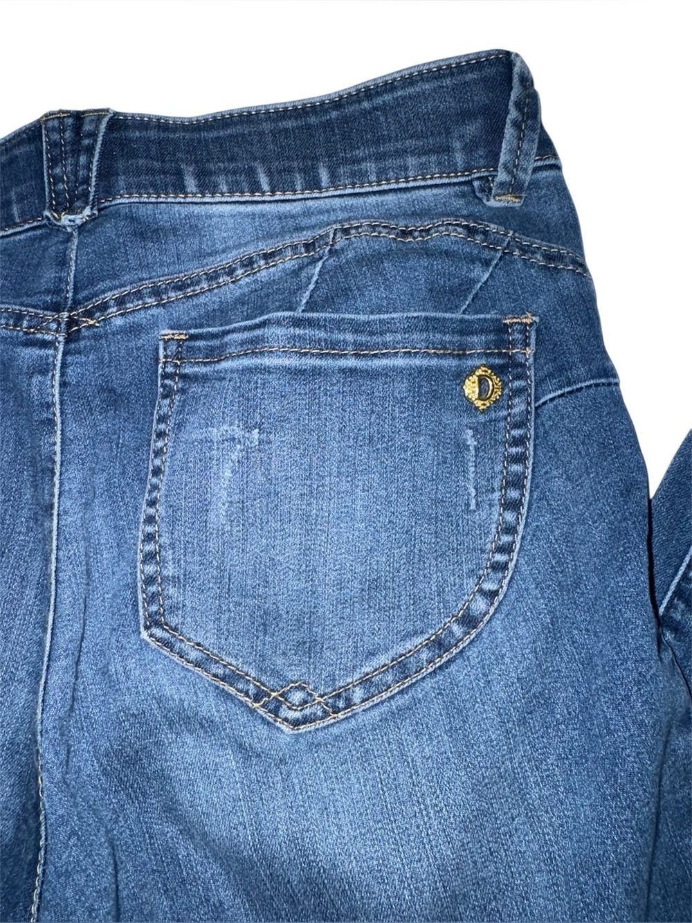 Democracy Ab Solution High Rise Jegging Jeans Size 2 Blue Stretch Skinny - Picture 5 of 7